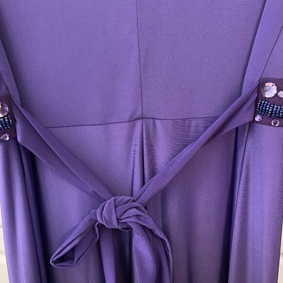 Y2K Vintage B Smart Juniors Dress Size 13/14 Babydoll Whimsigoth Beaded Fairy - Picture 5 of 7